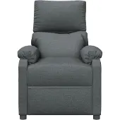 vidaXL Massagestoel stof donkergrijs