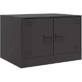 vidaXL Salontafel 67x50x44 cm staal zwart
