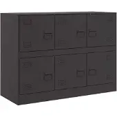vidaXL Dressoir 99x39x73 cm staal zwart