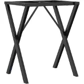 vidaXL Eettafelpoten X-frame 60x50x73 cm staal