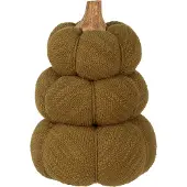 Clayre & Eef Decoratie Pompoen Ø 13x18 cm Groen Stof Groen