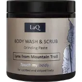 LAQ Lynx Body Wash & Scrub – Body Scrub voor Mannen met Suiker en Sheaboter – Wasscrub, Alternatief voor Douchegel – Vegan – 220 g