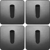 EAVY - Set van 4 Zelfklevende handdoekhaakjes RVS - Gunmetal