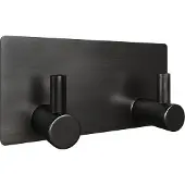EAVY - Zelfklevende handdoekhouder - Gunmetal - RVS