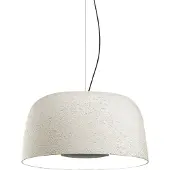 Marset Djembé Pendant Lamp Ø 41.6 cm x H 21 cm | White | Triac