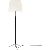 Santa & Cole Pie de Salón Vloelamp G1 | White Linen | Chrome-Plated