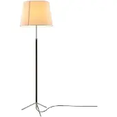 Santa & Cole Pie de Salón Vloelamp G1 | Stitched Beige Parchment | Chrome-Plated