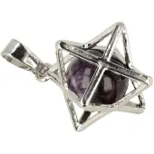 Ruben Robijn Amethist Merkabah kooihanger