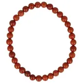 Ruben Robijn Jaspis rood kralen kinderarmbandje 4 mm