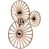 LINDBY Wandlamp Evandor, dimbaar, Woon-/ Eetkamer, metaal, Landelijk, wandlamp