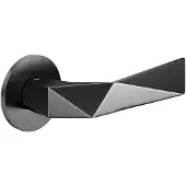 DnD | Deurkruk | LUXURY RR FI | Gun Metal PVD | Rond Rozet