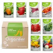 Organifer - Peperzaden en Paprikazaden Pakket - 14 Soorten