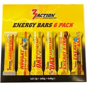 3Actionsportsnutrition 3Action Energy Bars 6 pack 1 St