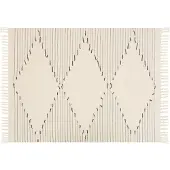 Beliani ULUYOL - Plaid-Beige-Katoen