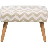 Beliani TAKOMA - Hocker-Beige-Katoen