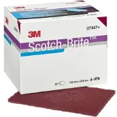 3M 7447 scotch-brite handvel 16x22cm avf rood 20 stuks