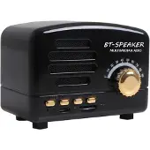 FT Retro Bluetooth speaker / fm radio zwart