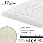 Nirwana bedden - Topdekmatras - 150x200 - Nasa Traagschuim - 7CM