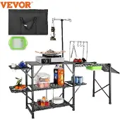 OEM Draagbare campingtafel met spoelbak - Opvouwbaar - 9,7 kg - 126 cm x 46 cm x 81 cm