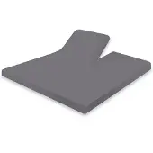 Eleganzzz Splittopper Hoeslaken Jersey Katoen Stretch - antraciet 160x200cm