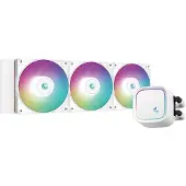 DeepCool LE720 White - Vloeistofkoelsysteem processor - afmeting radiator: 360 mm - voor Intel LGA 1700, 1200, 115x - AMD AM5, AM4) - 3x 120 mm RGB Fan - Aluminium, koper - wit