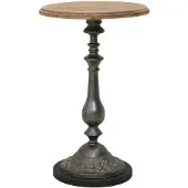 vidaXL Bijzettafel 40x64 cm massief vurenhout bruin