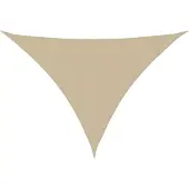 vidaXL Zonnescherm driehoekig 4x5x6,4 m oxford stof beige