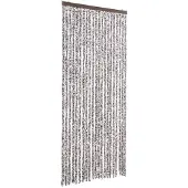 Möbelando Vliegengordijn 90x200 cm chenille bruin en beige