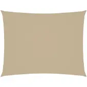 vidaXL Zonnescherm rechthoekig 3,5x5 m oxford stof beige