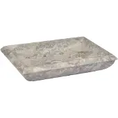 vidaXL Gootsteen 50x35x10 cm marmer grijs