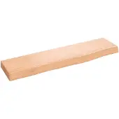 vidaXL Wandschap 40x10x2 cm behandeld massief eikenhout