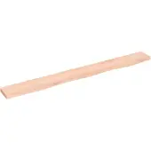vidaXL Wandschap 100x10x2 cm onbehandeld massief eikenhout