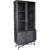 Giga Meubel Vitrinekast Romee Zwart 100cm