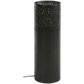 Giga Meubel - Vloerlamp Cilinder Ø20x60cm Zwart Nikkel