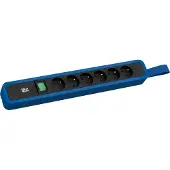 Bachmann PRIMO 2 6xUTE 1xschakelaar met lus 2,0m CEE7/7 RAL5010