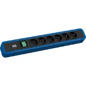 Bachmann PRIMO 2 6xUTE 1xschakelaar 2,0m CEE7/7 RAL5010