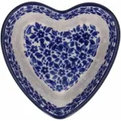 Bunzlau Castle Ovenschaal Hart Indigo (160 ml)