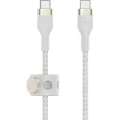 Belkin Boostcharge Pro Flex Usb-c Oplaadkabel 1 M Gevlochten Siliconen - Wit