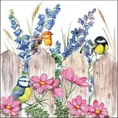 Ambiente Lunch Servetten - Birds on Fence