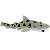 Merkloos Knuffeldier Leopard Haai van 30 cm - Knuffel zeedieren