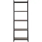 Beliani FORRES - Boekenkast-Donkere houtkleur-Spaanplaat