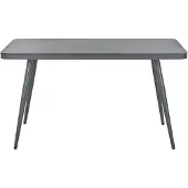 Beliani LIPARI - Tuintafel-Grijs-Aluminium