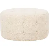 Beliani TAMPA - Poef-Beige-Bouclé