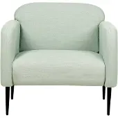 Beliani STOUBY - Fauteuil-Groen-Linnen