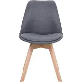 Beliani DAKOTA II - Eetkamerstoel-Grijs-Polyester
