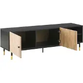 Beliani ABILEN - TV-kast-Zwart-Vezelplaat