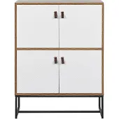 Beliani NUEVA - Sideboard-Lichte houtkleur-MDF