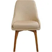 Beliani MELFORT - Eetkamerstoel-Beige-Polyester