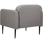 Beliani STOUBY - Fauteuil-Grijs-Linnen