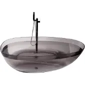 Beliani BLANCARENA - Vrijstaande badkuip - Zwart - Solid surface